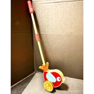 Hape Lilly Musical Push Along wooden toy bird chick animals